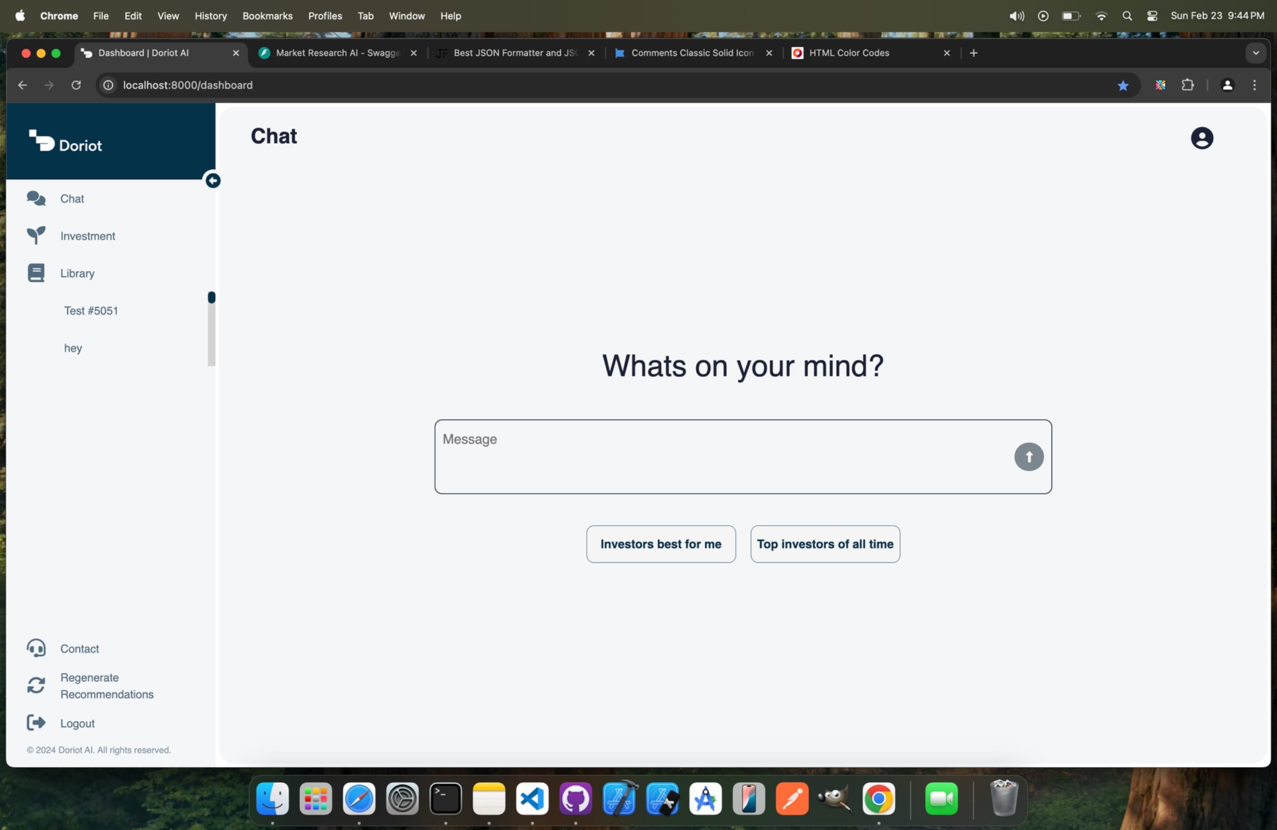 Doriot — Copilot chat