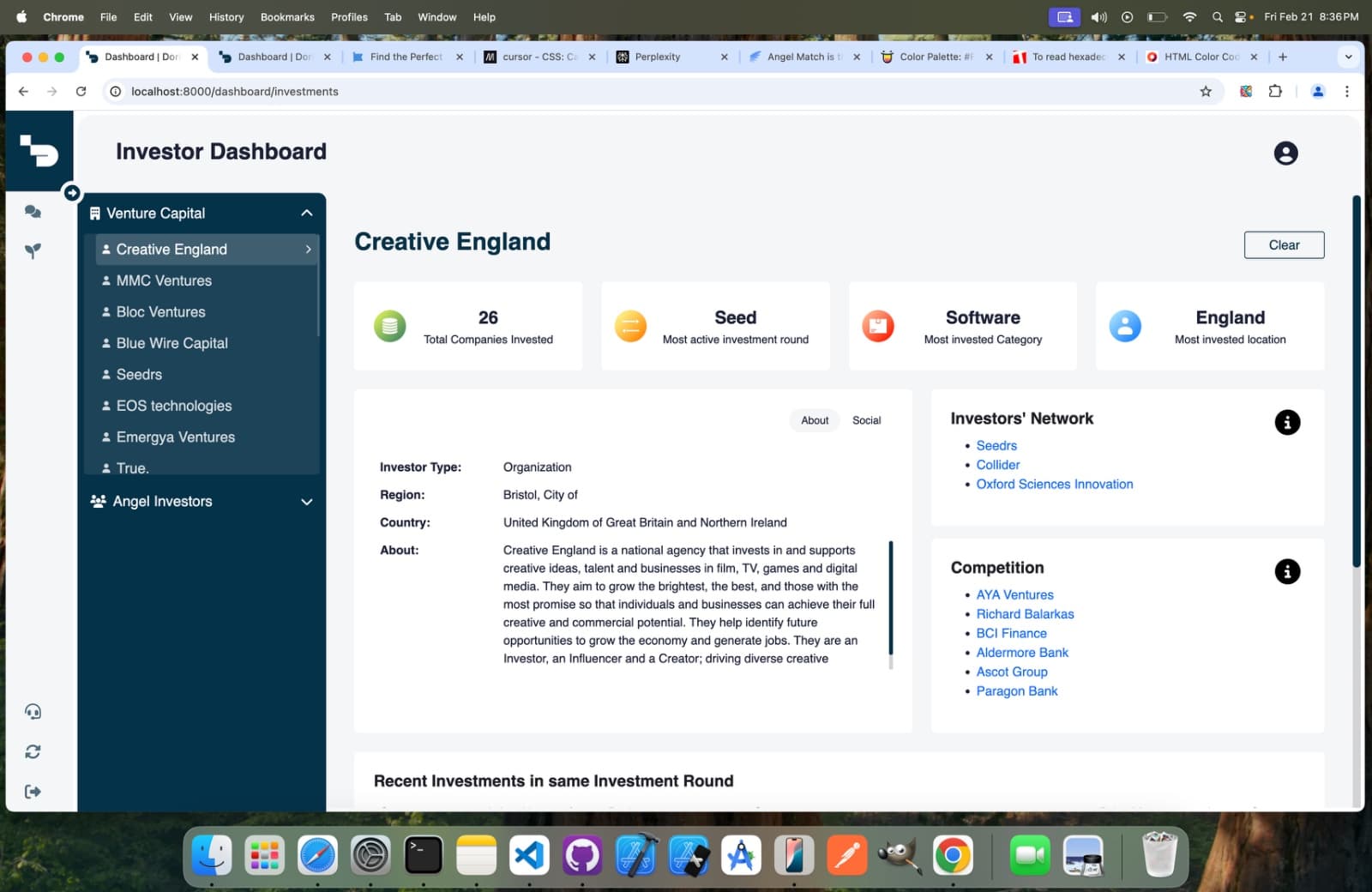 Doriot — Investor dashboard — earlier build